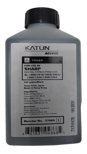 Botella De Toner Compatible Con Sharp Al 1530 1540 1631 1641