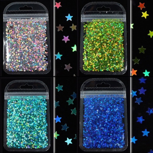 12 Colores Brillo Holográfico Resina Epoxi Rstar Mariposa M