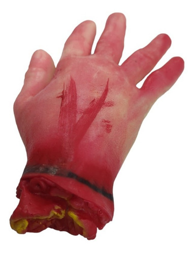 Imagen 2 de 4 de Mano Cortada Sangrienta Sangre Halloween Decoracion