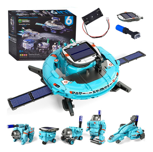 Kit De Robot Solar N Para Niños, 6 En 1, Educativo Stem Scie