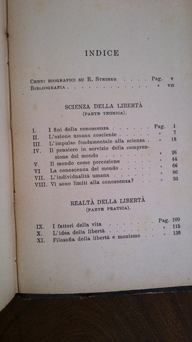 Imagen 3 de 4 de La Filosofia Della Libertá - Rudolf Steiner - 1919 Italiano