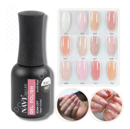 Navi Gel Polish Esmaltes Semipermanent Cover Pink Uv/led