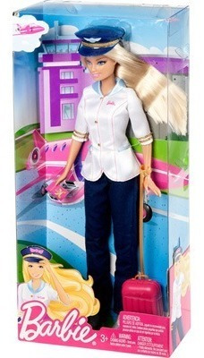 Boneca Barbie Quero Ser Piloto De Avião