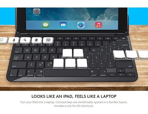 Logitech Canvas Case C/ Teclado Para iPad Air 2 A1566 A1567