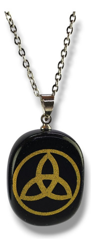 Dije Triqueta Vida Muerte Resurrección Acero Inoxidable D885 Plateado