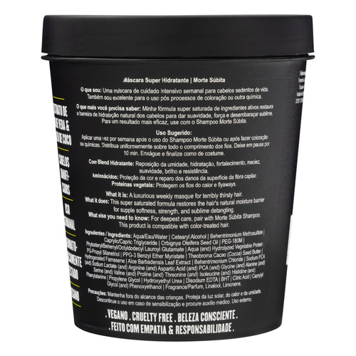 Imagem 3 de 3 de Máscara Lola Cosmetics Morte Súbita 450g