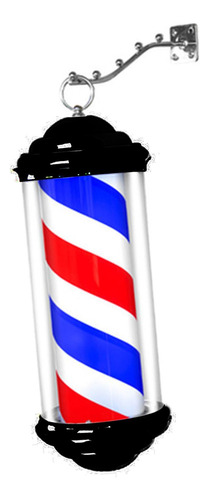 Barber Pole Light Peluquería Barber Franja Blanca Azul Roja
