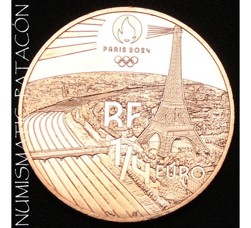 Moneda Francia Olimpiadas 2024 Gimnasia Artistica S Circular