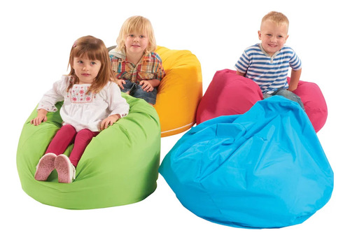 Puff Pêra Infantil Cheio Kit Com 03 Unidades Cor Vermelho