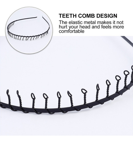 24pcs 31 Dientes Peine Pelo Aro Mujer Creativa Diadema Simpl
