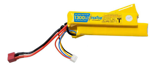 Bateria Para Airsoft Lipo Feasso 1300mah 11.1v 3s 15c Plug T