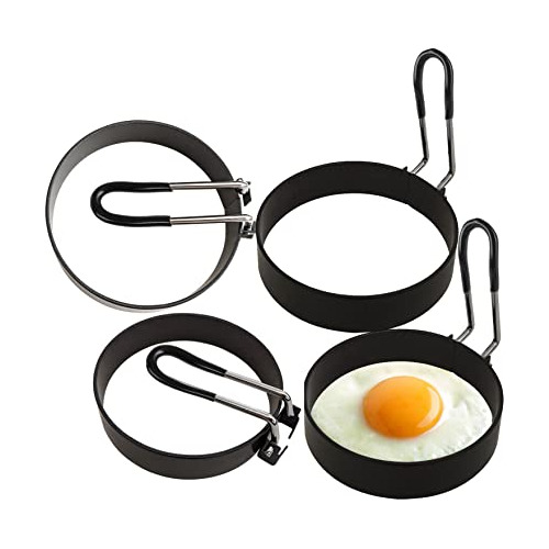 Aros Huevos, Juego De 4 Aros De Acero Inoxidable Cocina...