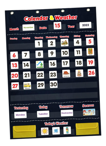 Gráfico De Bolso Do Calendário E Do Tempo Gráfico De