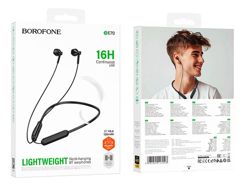 Audífonos In Ear Bluetooth Borofone Be70 Light Negro