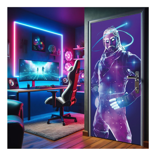 Vinilo Decorativo Adhesivo Para Puertas Fortnite 4 Gamer 