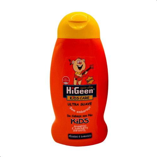 Shampoo E Sabonete Infantil Gito Pessego E Damasco Higeen