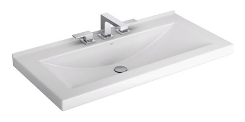 Imagen 4 de 9 de Lavatorio Mesada Apoyo Rectangular Sanitario Envios 70 Cm