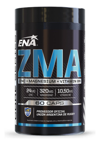 Zma Ena Zinc Magnesio Vitamina B6 + Fuerza