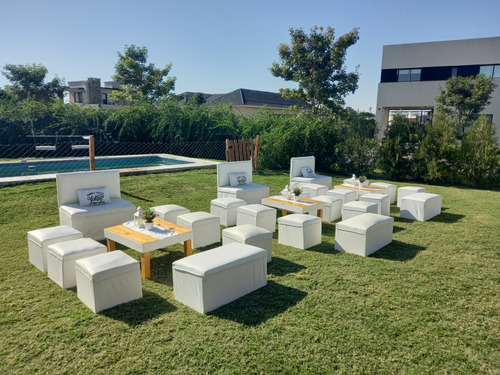 Alquiler Livings Mobiliario Niños Inflables Blancos Plaza