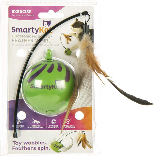 Juguete Para Gatos Smartykat Feather Whirl Electronic Motion