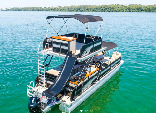 Lancha F Boat Pontoon 9500 Dd Motor Mercury 300hp