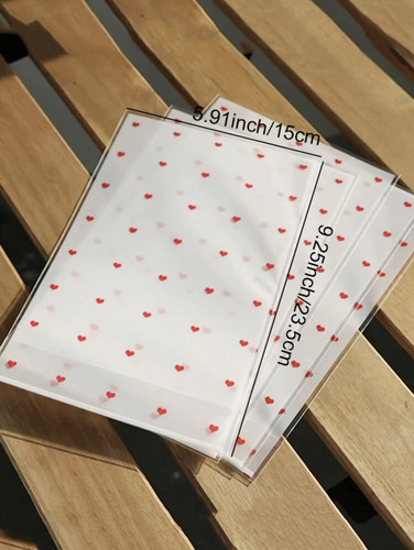 Bolsas De Celofán Con Corazones