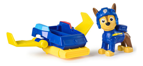 Paw Patrol: Action Pups, Figura De Acción De Chase Y Avión Aerodeslizador Con Alas Plegables, Juguetes Para Niños Y Niñas A Partir De 3 Años