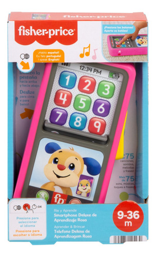 Fisher-price Juguete Smartphone Deluxe De Aprendizaje Rosa