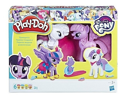 Imagen 1 de 9 de Play-doh My Little Pony Moda Divertida