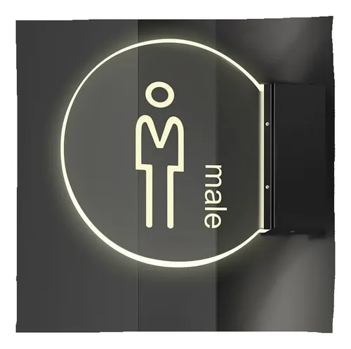 comprar Señales De Baño Led, Señales De Baño Acrílico Moderno Signos