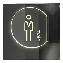 Comprar Señales De Baño Led, Señales De Baño Acrílico Moderno Signos