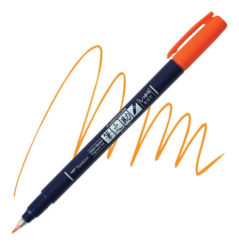 Tombow Fudenosuke Color Hard Tip Brush Pen For Lettering 