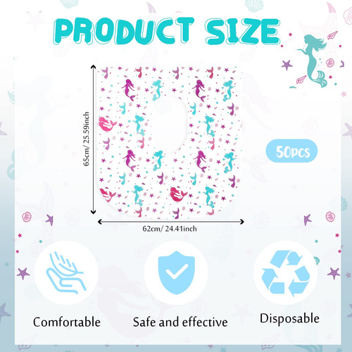 Fundas De Asiento De Inodoro Kosiz Modelo Sirena Extra Grand Color Nombre Del Diseño