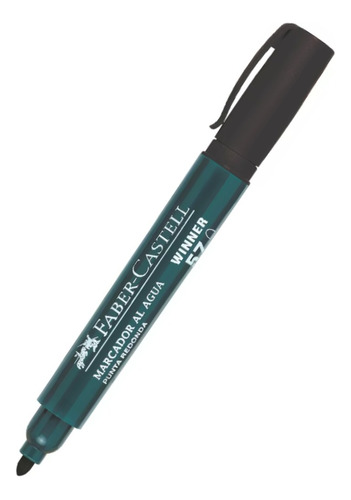 Faber-castell 1244 Marcador Fibra 57 Negro Al Agua