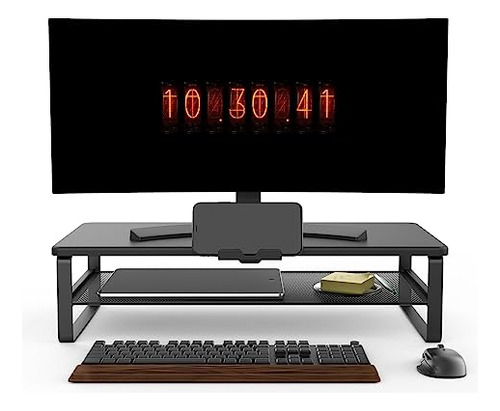 Soporte De Monitor Con Cajón, Soporte De Monitor De 2 Nivele