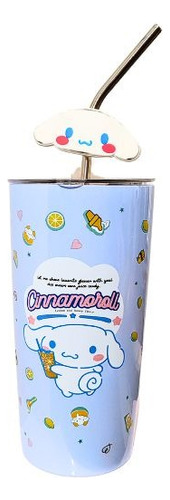 Vaso Térmico Hello Kitty Kuromi My Melody 600ml Con Popote