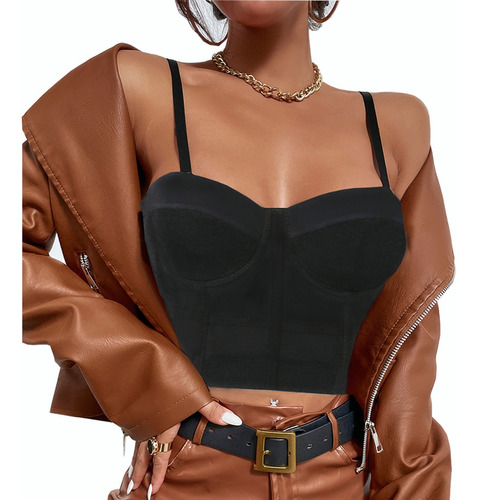 Bustier Corset Bralette Push Up Sujetador Crop Top Sexy