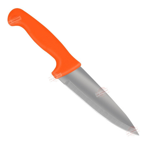 Cuchillo Chef 6 Pulgadas Acero Inoxidable Cocina Hogar Color Naranja C481