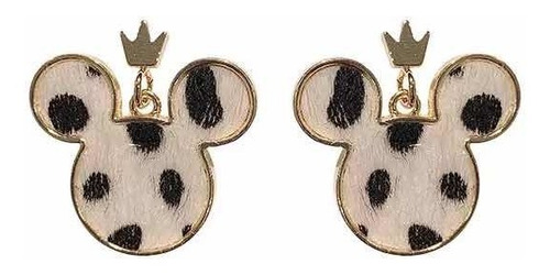 Aros Mickey Mouse Diseño Animal Print