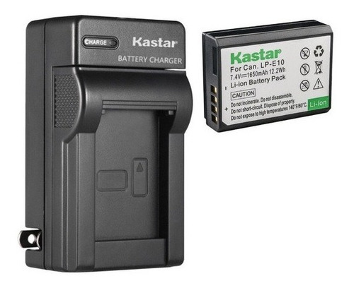 Kit Bateria Lpe10 Kastar Con Cargador Para Canon