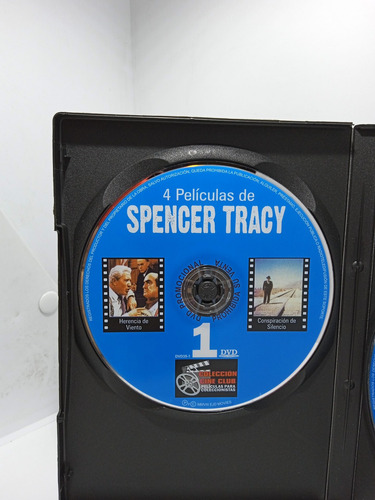 Imagen 4 de 6 de 4 Películas De Spencer Tracy - 2 Cd's - Colección Cine Club