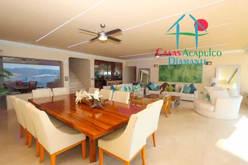 Cad Villa Emiliano. Con Terraza Con Alberca, Sala, Comedor, Bbq Y Vista A La Bahía De Acapulco