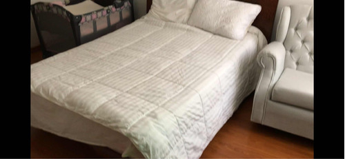 Cama Doble Con Colchón Madera