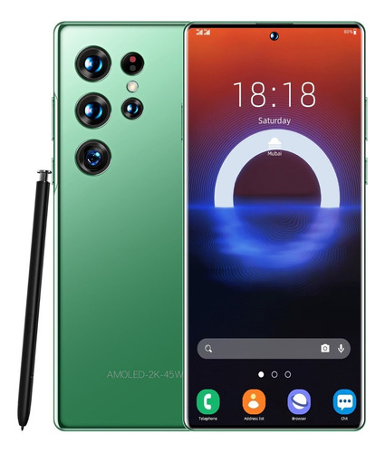 U Celular Android S22+ultra 4g Verde De 6.82 En Ram 16gb Y Rom 1tb