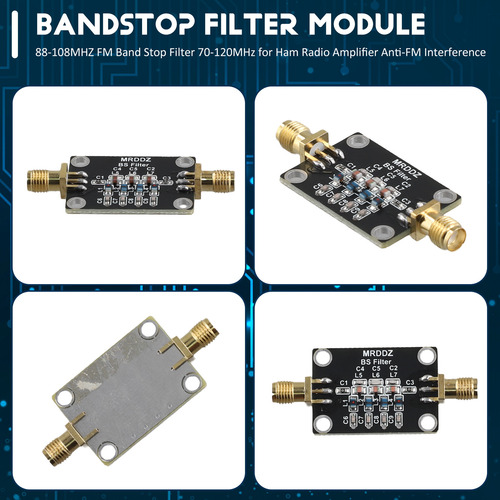 Módulo De Filtro Bandstop 88-108 Mhz Fm Band Stop Filter 70-