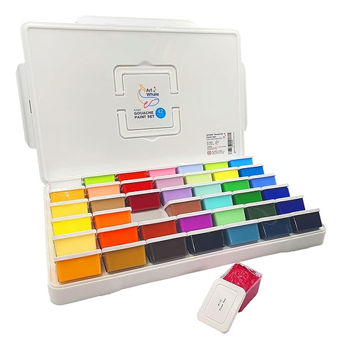 Gouache Juego 42 Colores Fl Oz Tazas Onzas Líquidas Con Tapa