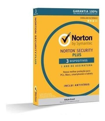 Antivírus Norton Security Plus (3 Dispositivos / 1 Ano)