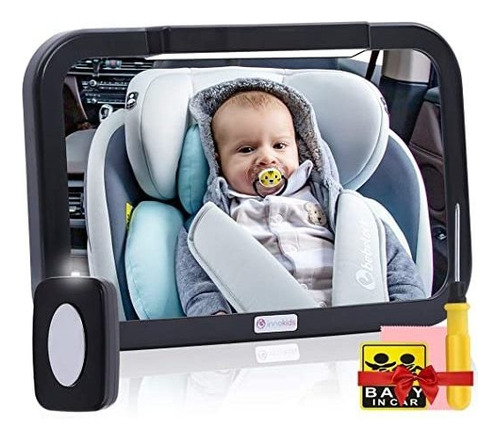 Espejo De Coche De Bebé Con La Luz, Innokids Modo Dual Led D