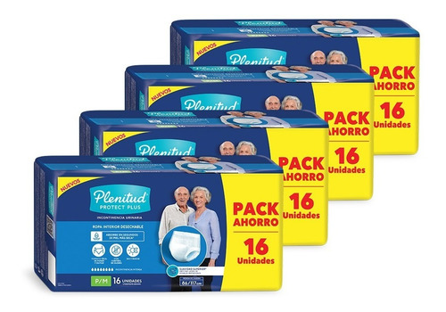 Imagen 3 de 3 de Plenitud Protect Plus Ropa Interior X 16 Pack X 4