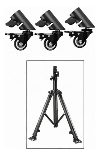 // 3 Piezas Ruedas Giratorias De Ruedas De Altavoces Kit Kit